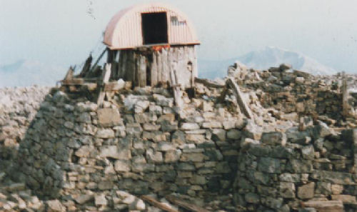 The summit shelter on Ben Nevis